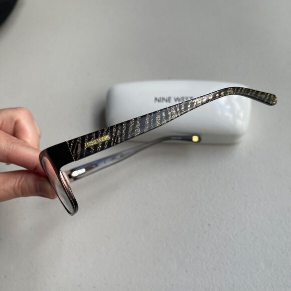 Nine West Eyeglass Frames Satin Brown with Case NW1067 210 51-16-135 - Picture 2 of 14